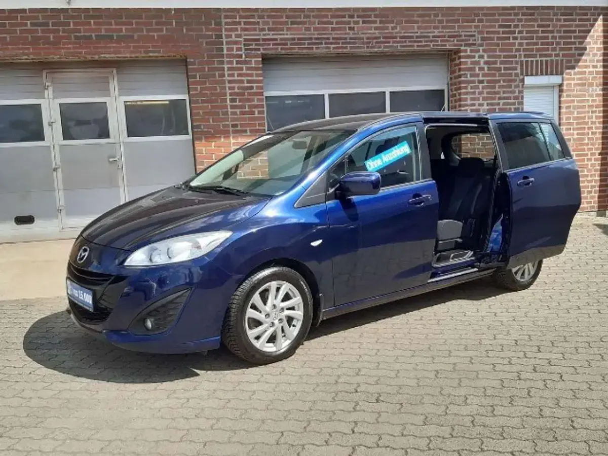 Gebraucht Mazda 5 116 PS (85 kW) 2011 Tiamatblau metallic Van / Kleinbus