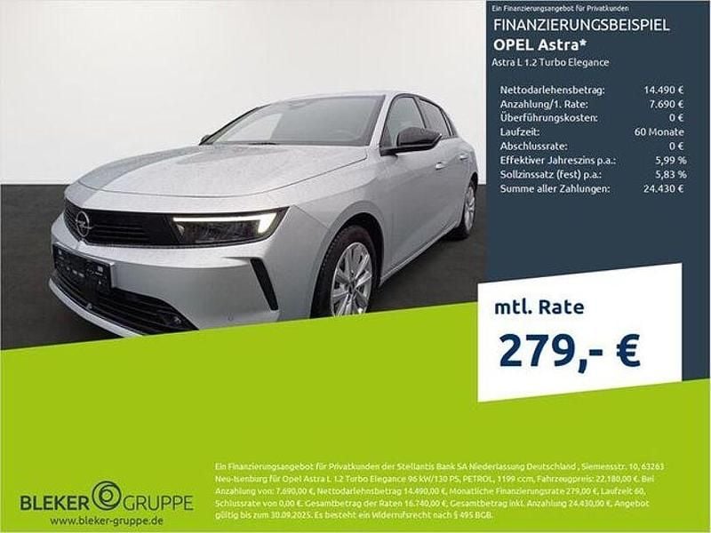 Kristal silber (m) Gebraucht 2023 Opel Astra Elegance Limousine | 22.180 € (Guter Preis) - Bild 1/3