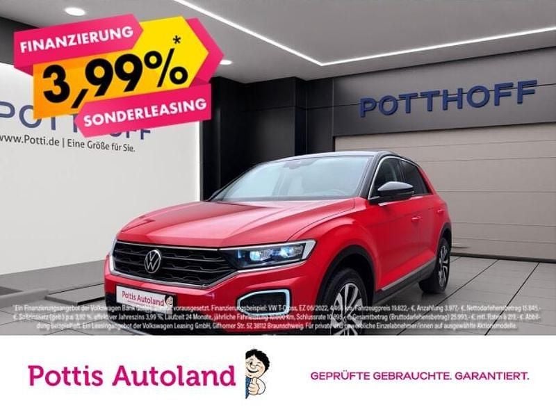 Rot Gebraucht 2021 VW T-Roc Active SUV | 19.221 € (Fairer Preis) - Bild 1/4
