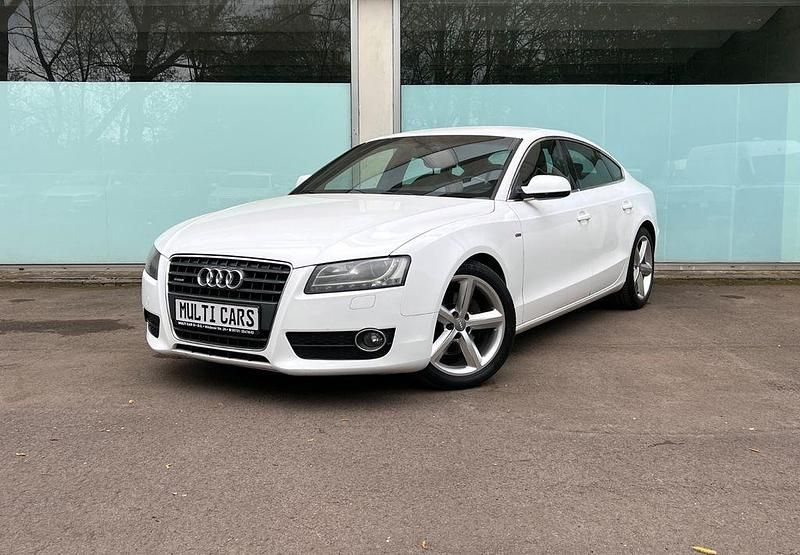 Weiß Gebraucht 2010 Audi A5 Sportback S-Line Limousine | 10.990 € (Teuer) - Bild 1/4
