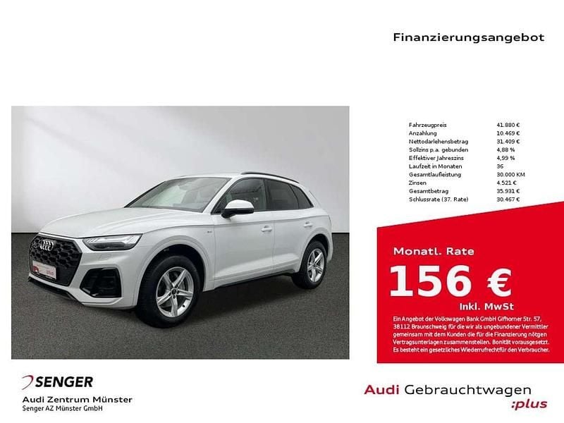 Gletscherweiß metallic Gebraucht 2022 Audi Q5 S-Line SUV | 41.880 € (Guter Preis) - Bild 1/4