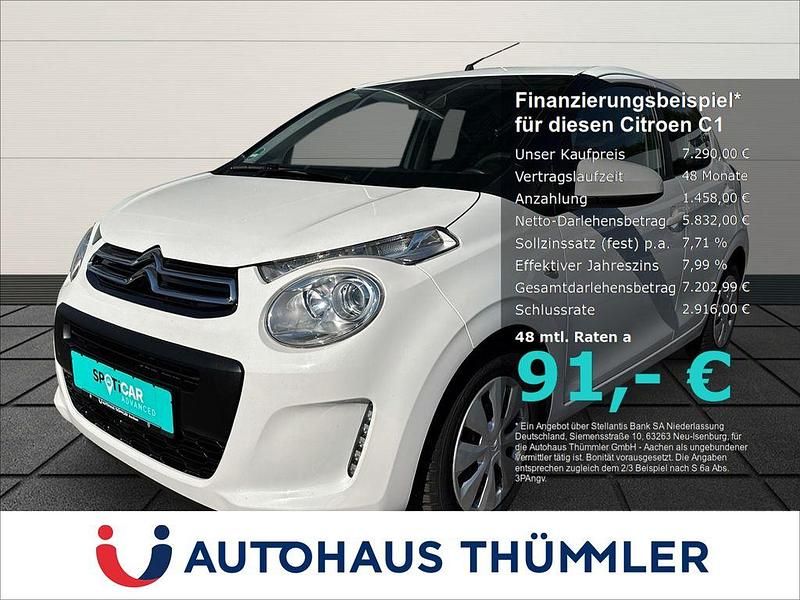 Weiß Gebraucht 2016 Citroën C1 Feel Kleinwagen | 7.290 € (Fairer Preis) - Bild 1/4