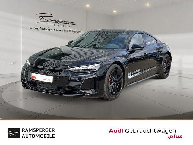 Schwarz (mythosschwarz metallic) Gebraucht 2024 Audi e-tron GT quattro Ambiente Limousine | 95.880 € - Bild 1/4