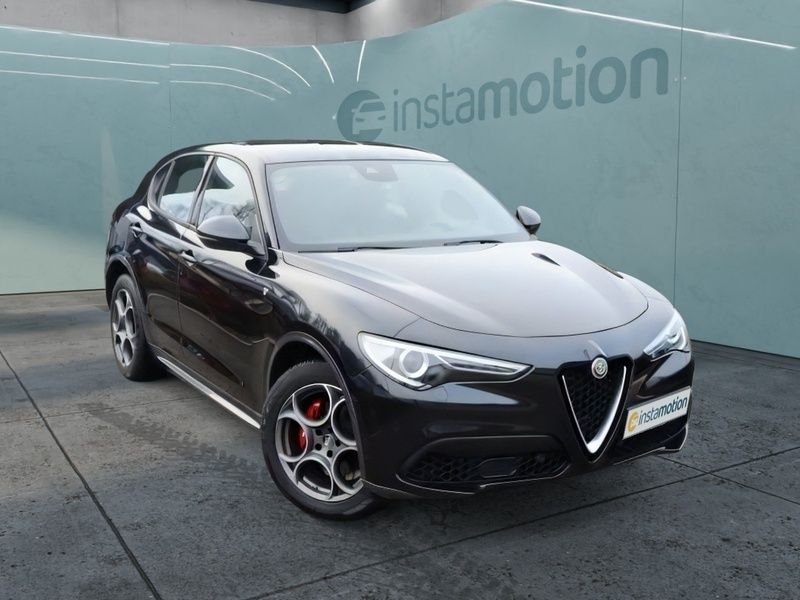 Schwarz Gebraucht 2023 Alfa Romeo Stelvio Ti SUV | 39.640 € (Superpreis) - Bild 1/3