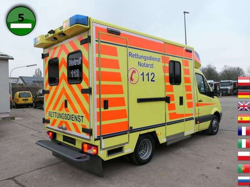 Gebraucht Mercedes Sprinter 163 PS (119 kW) 2013 Gelb (gelbrot (tagesleuchtfa) Van