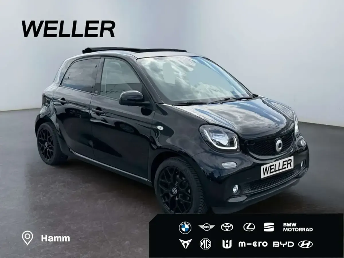 Begagnad Smart ForFour Prime 90 HK (66 kW) 2016 Svart Halvkombi