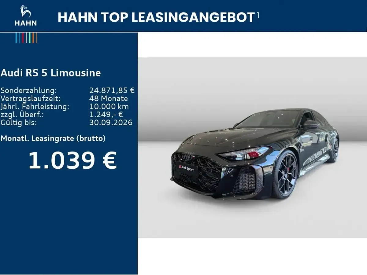 Gebraucht Audi RS5 Ambiente 639 PS (469 kW) 2026 Mythosschwarz metallic Limousine