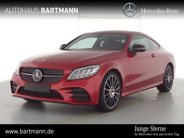 Designo hyazinthrot Gebraucht 2021 Mercedes C180 AMG Coupé | 29.900 € (Superpreis) - Bild 1/4