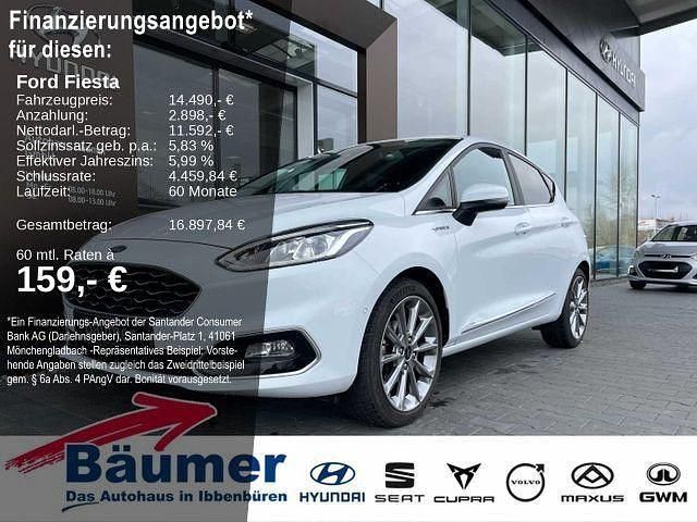 Frostweiß Gebraucht 2020 Ford Fiesta Vignale Kleinwagen | 14.490 € (Fairer Preis) - Bild 1/4