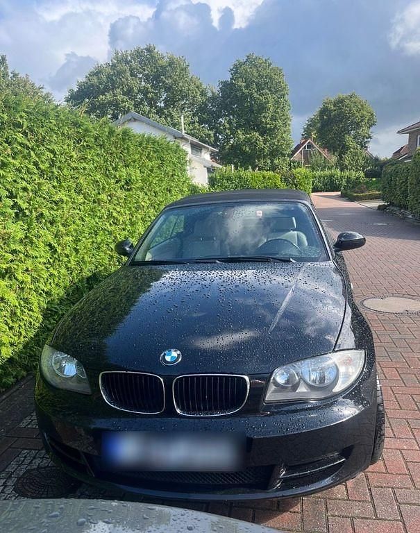 Schwarz Gebraucht 2008 BMW 118 Cabriolet Sport Line Cabrio | 5.800 € (Guter Preis) - Bild 1/4