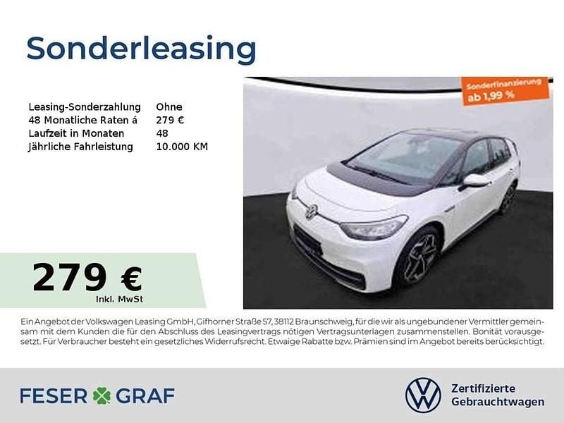 Gebraucht VW ID.3 Pro 106 kW (145 PS) 2022 Gletscherweiß Kleinwagen
