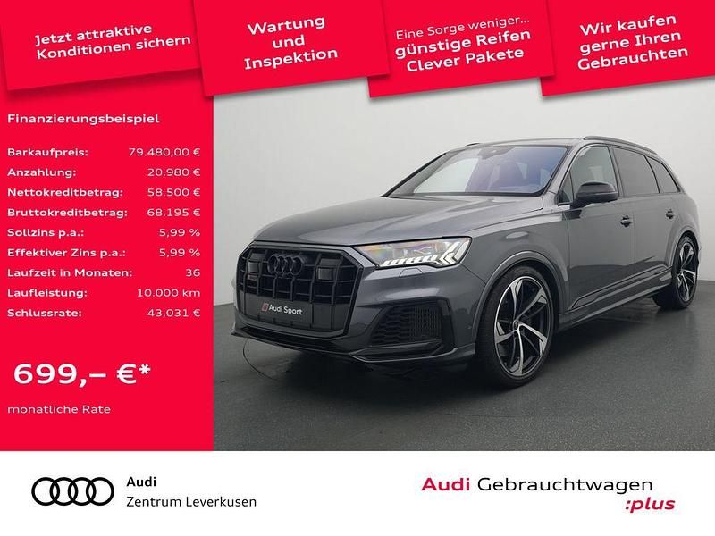 Daytonagrau perleffekt Gebraucht 2022 Audi SQ7 Ambiente SUV | 79.480 € (Teuer) - Bild 1/4