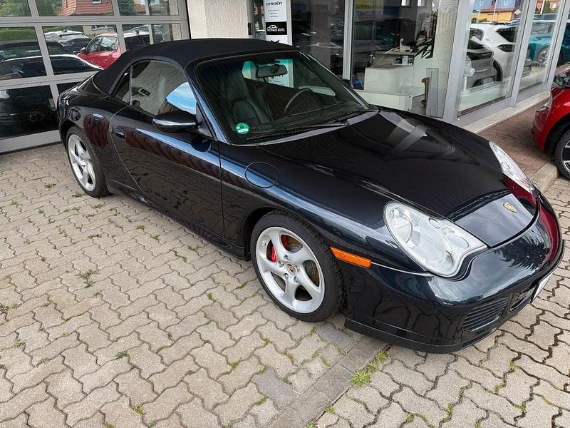 Atlasgrau metallic Gebraucht 2004 Porsche 911 Carrera 4S Cabriolet Cabrio | 49.800 € (Superpreis) - Bild 1/4