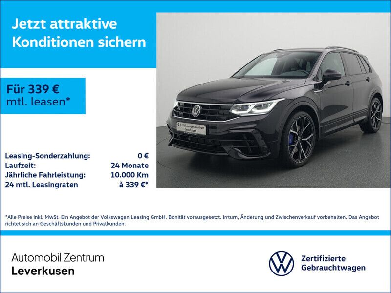 Schwarz / deep black (metallic) Gebraucht 2023 VW Tiguan R SUV | 48.480 € (Etwas zu teuer) - Bild 1/3