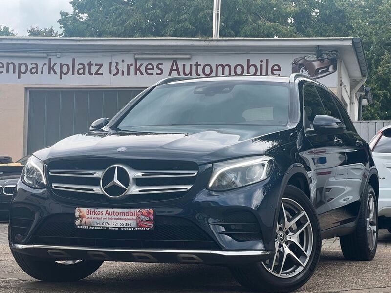 Cavansitblau metalliclack Gebraucht 2017 Mercedes GLC250 AMG line SUV | 19.499 € (Guter Preis) - Bild 1/4