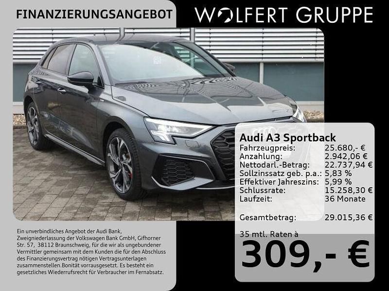 Grau Gebraucht 2022 Audi A3 e-tron Kleinwagen | 25.680 € (Fairer Preis) - Bild 1/3