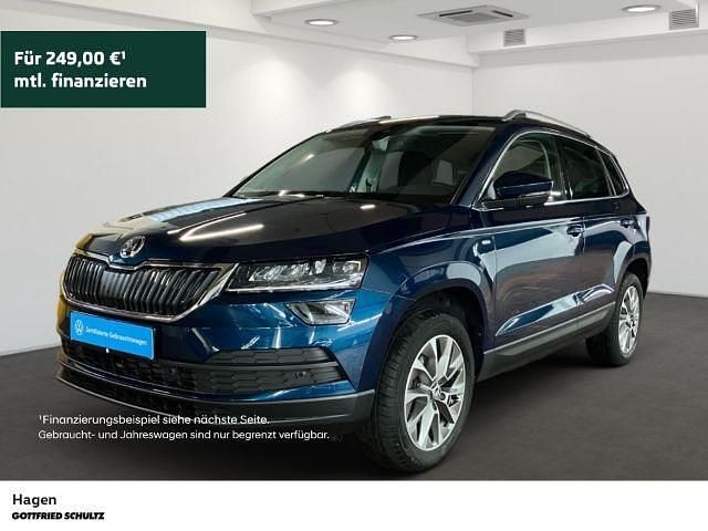 Blau Gebraucht 2021 Skoda Karoq Clever SUV | 22.990 € (Guter Preis) - Bild 1/4
