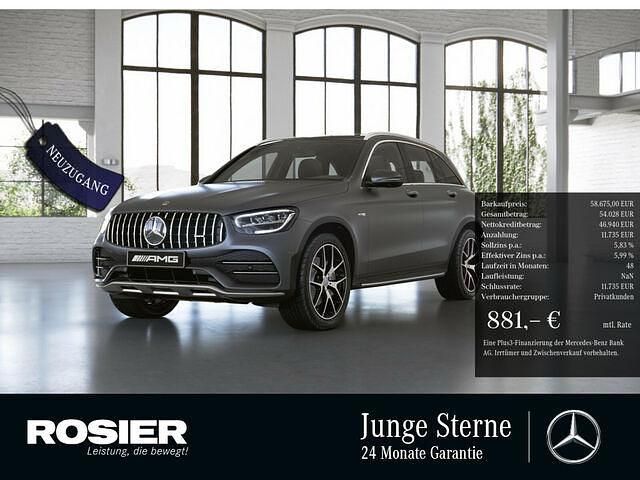 Grau Gebraucht 2022 Mercedes GLC43 AMG AMG SUV | 58.675 € (Teuer) - Bild 1/2