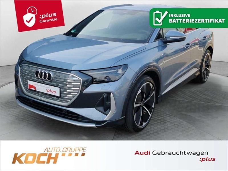 Geysirblau metallic Gebraucht 2022 Audi Q4 e-tron S-Line SUV | 27.890 € (Etwas zu teuer) - Bild 1/2