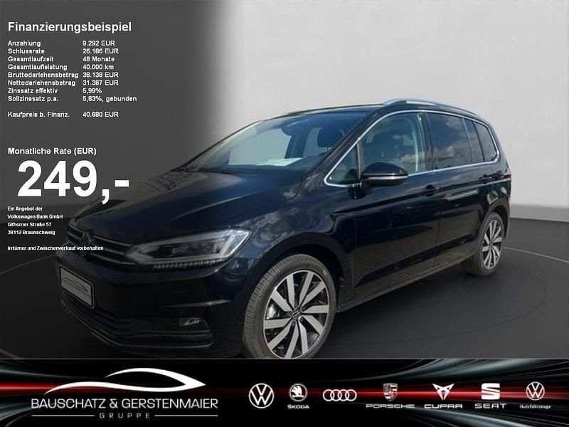 Schwarz Gebraucht 2024 VW Touran Highline Van / Kleinbus | 39.910 € (Teuer) - Bild 1/4