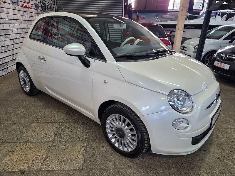Gebraucht Fiat 500 Lounge 69 PS (50 kW) 2008 Weiß Kleinwagen