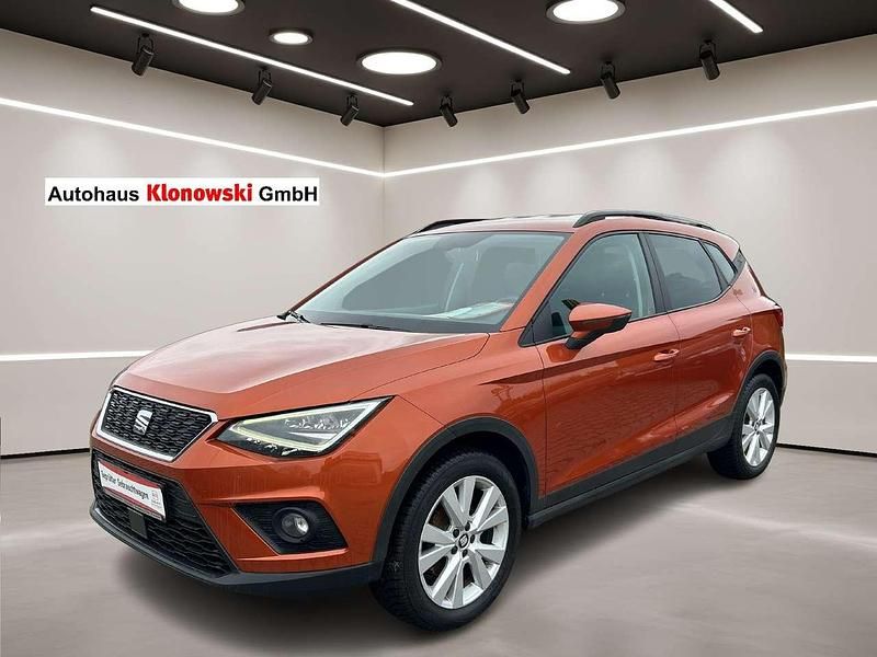 Eclipse orange metallic Gebraucht 2018 Seat Arona Style SUV | 12.500 € (Fairer Preis) - Bild 1/4