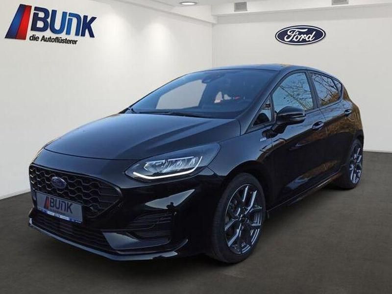 Obsidianschwarz metallic Gebraucht 2022 Ford Fiesta ST-Line Kleinwagen | 19.590 € (Fairer Preis) - Bild 1/4