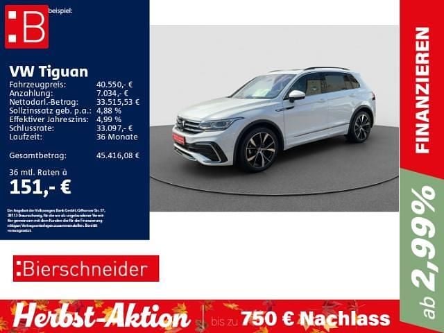 Weiss Gebraucht 2024 VW Tiguan R-line SUV | 40.550 € (Fairer Preis) - Bild 1/3