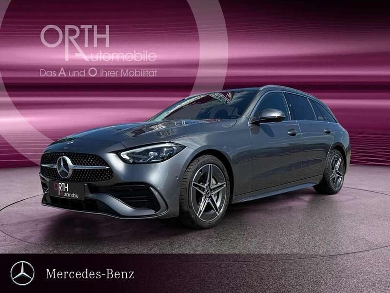 Grau Gebraucht 2024 Mercedes C200 AMG line Kombi | 39.989 € (Teuer) - Bild 1/4