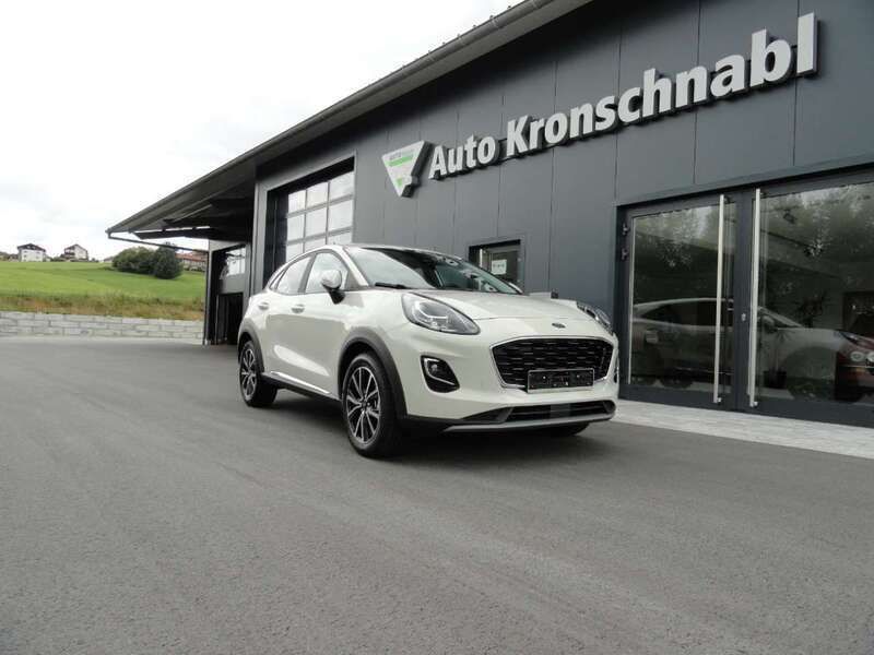 Metropolisweiß metallic Gebraucht 2020 Ford Puma Titanium SUV | 17.990 € (Guter Preis) - Bild 1/4