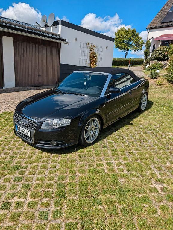 Schwarz Gebraucht 2008 Audi A4 Cabriolet S-Line Cabrio | 8.900 € (Teuer) - Bild 1/4