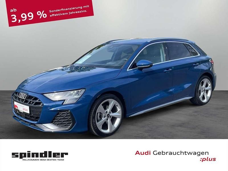 Ascariblau metallic Gebraucht 2024 Audi A3 S-Line Limousine | 32.980 € (Superpreis) - Bild 1/4