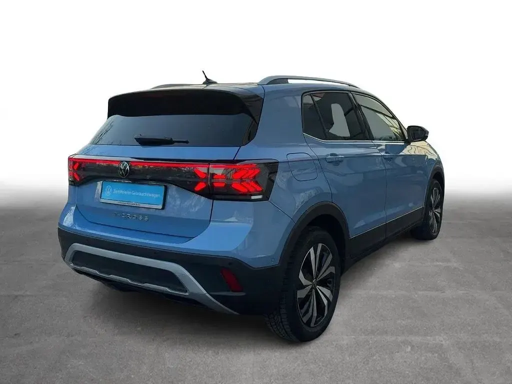Gebraucht VW T-Cross Style 150 PS (110 kW) 2025 Clear blue metallic/clear blue SUV