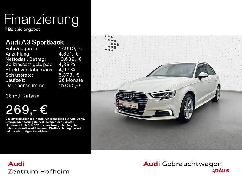 Weiß Gebraucht 2020 Audi A3 Sportback e-tron Sport Limousine | 17.990 € (Fairer Preis) - Bild 1/4