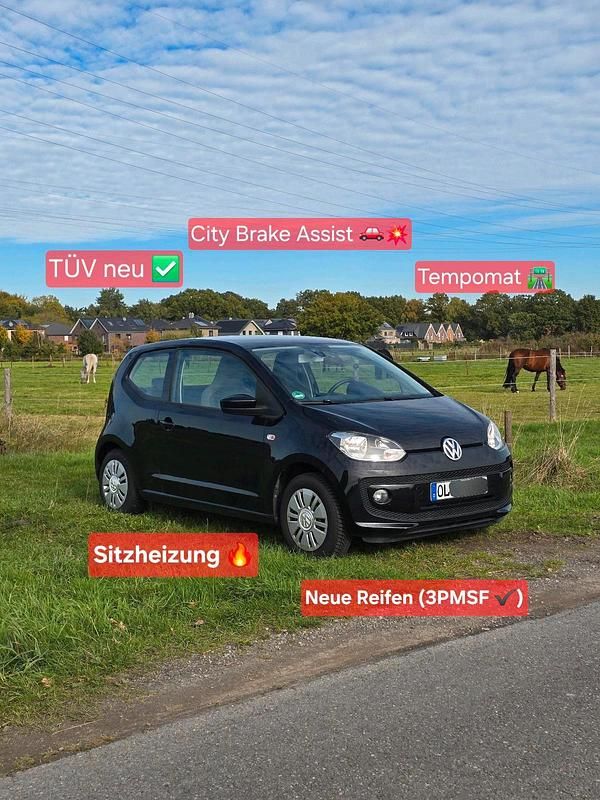 Schwarz Gebraucht 2012 VW up! Kleinwagen | 5.285 € (Fairer Preis) - Bild 1/4