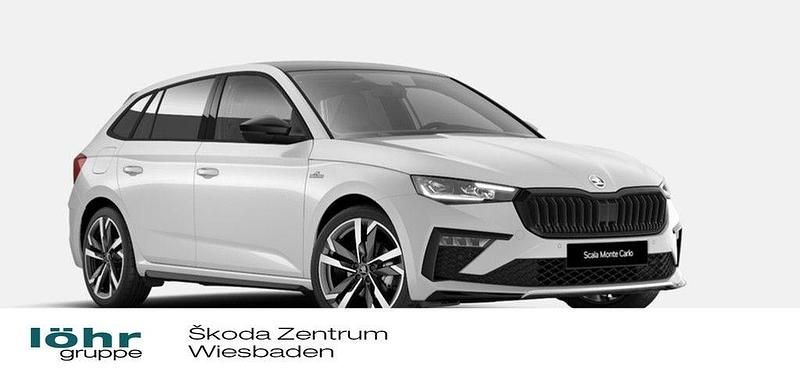 Moonweiß perleffekt Neu 2025 Skoda Scala Monte Carlo Kleinwagen | 41.140 € - Bild 1/4