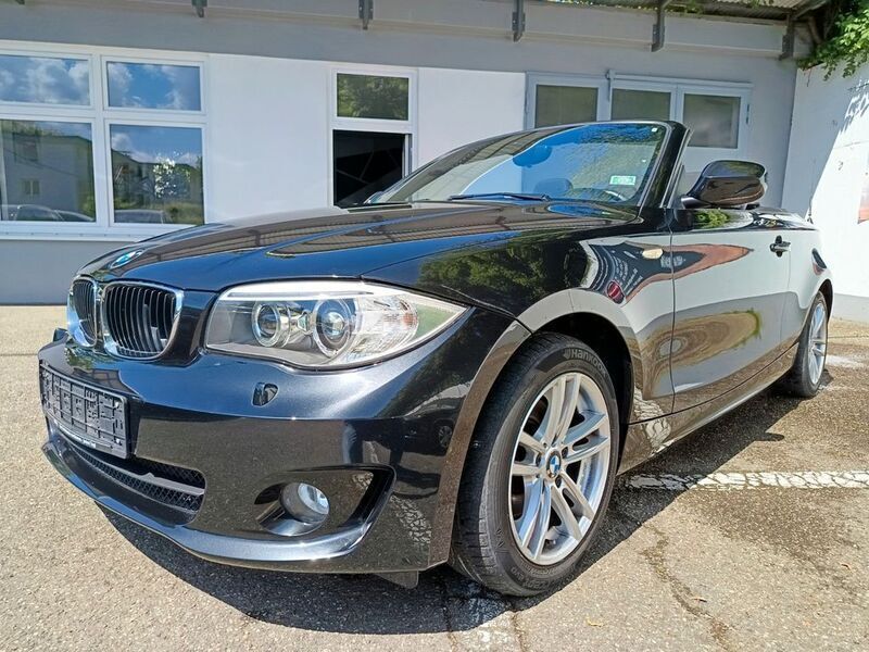 Schwarz Gebraucht 2013 BMW 118 Cabriolet Efficient Dynamics Cabrio | 11.999 € (Fairer Preis) - Bild 1/4