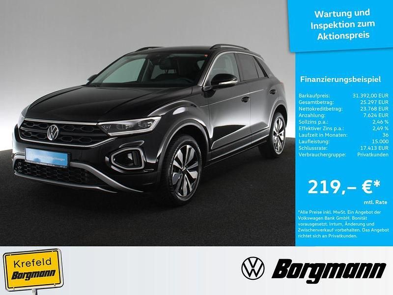 Schwarz / deep black Gebraucht 2025 VW T-Roc Goal SUV | 31.392 € (Fairer Preis) - Bild 1/2