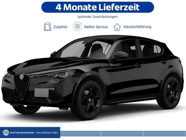 Schwarz (nero vulcano) Neu 2025 Alfa Romeo Stelvio SUV | 68.138 € (Teuer) - Bild 1/1