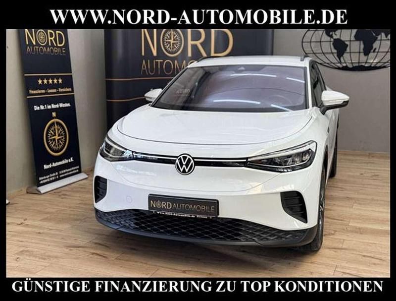Gletscherweiß metallic (metallic) Gebraucht 2022 VW ID.4 Pro Performance SUV | 23.700 € (Superpreis) - Bild 1/3