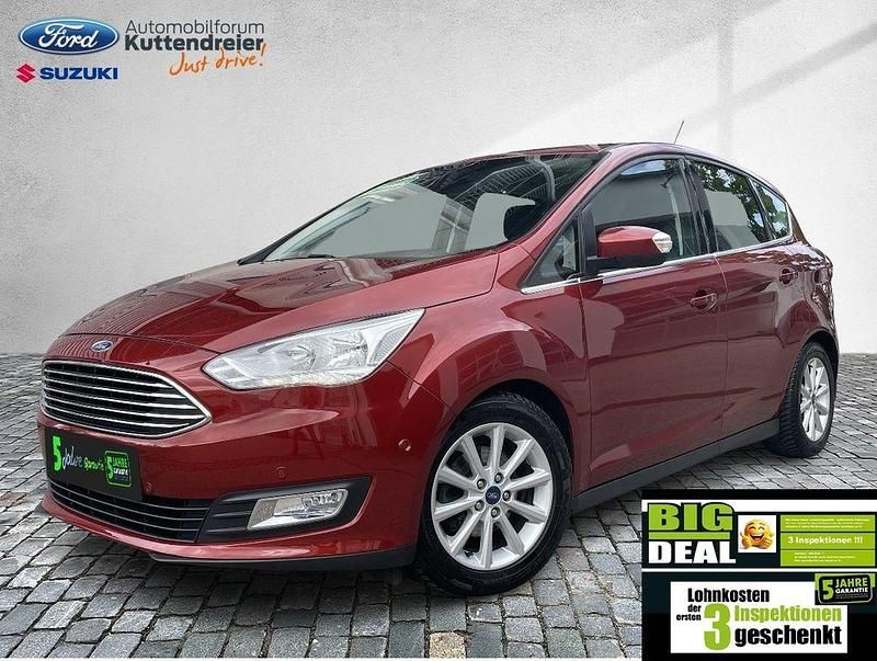 Cranberryrot metallic Gebraucht 2017 Ford C-MAX Titanium Van / Kleinbus | 10.480 € (Fairer Preis) - Bild 1/3