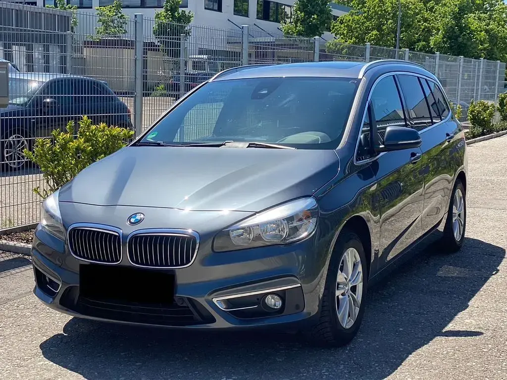 Gebraucht BMW 218 Gran Tourer Luxury Line 136 PS (100 kW) 2015 Grau Van / Kleinbus