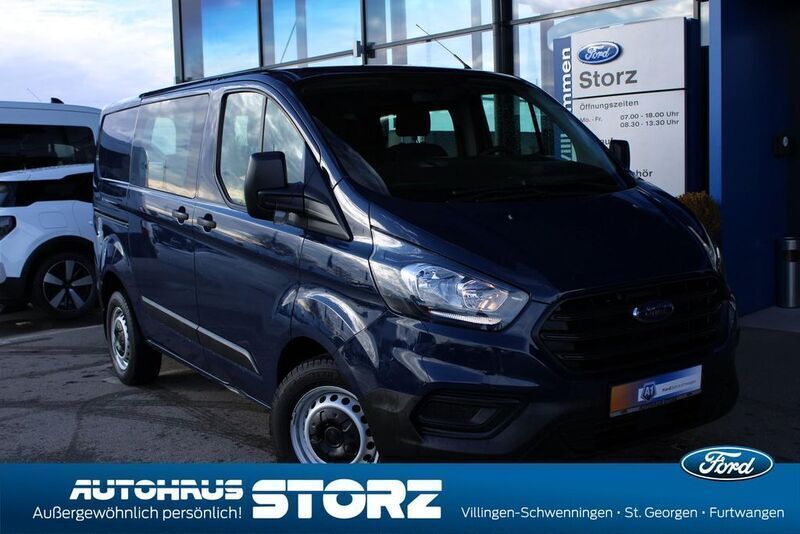 Blau (blazerblau) Gebraucht 2019 Ford Transit Custom Basis Kombi | 19.990 € (Guter Preis) - Bild 1/4