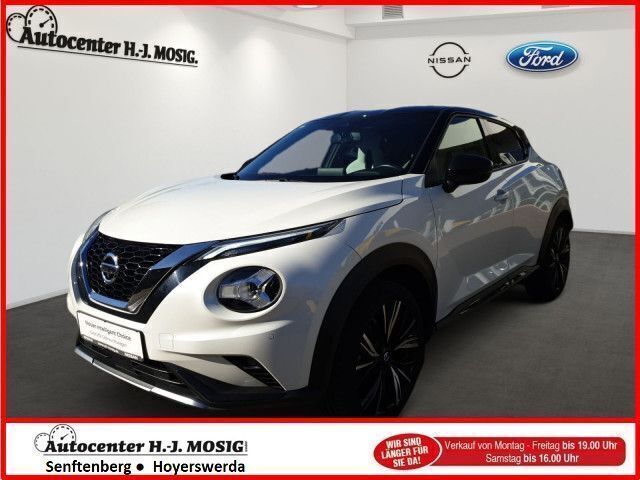 Weiß pearl white/black metallic Gebraucht 2019 Nissan Juke SUV | 19.995 € (Teuer) - Bild 1/4