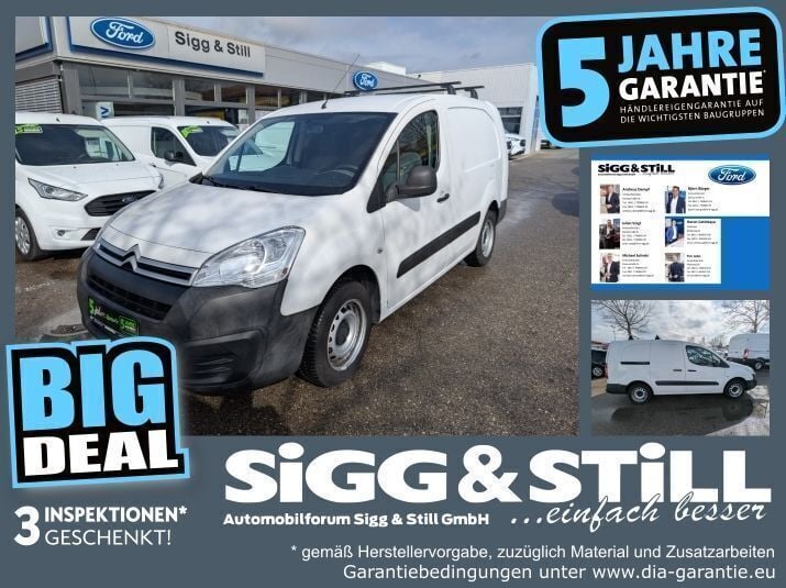 Banquiseweiß Gebraucht 2017 Citroën Berlingo Business Class Van / Kleinbus | 9.990 € (Fairer Preis) - Bild 1/4