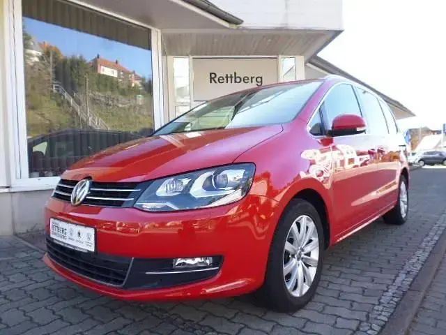 Gebraucht VW Sharan Highline 150 PS (110 kW) 2019 Rot Van / Kleinbus