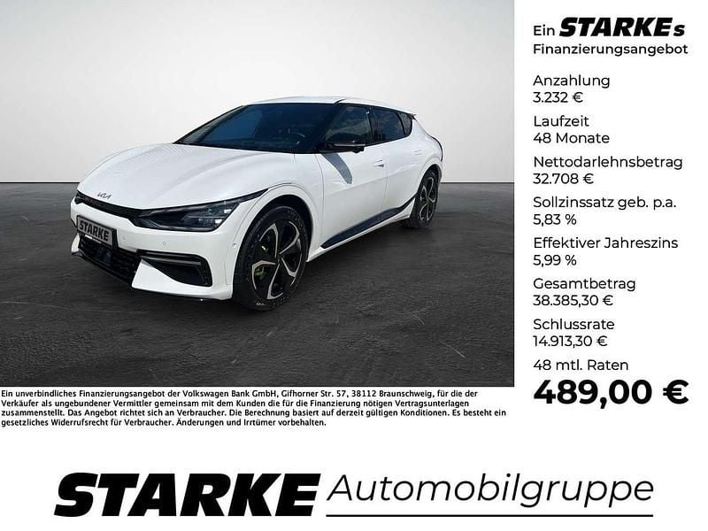 Weiß (snow white pearl) Gebraucht 2022 Kia EV6 GT-Line SUV | 35.940 € (Fairer Preis) - Bild 1/4