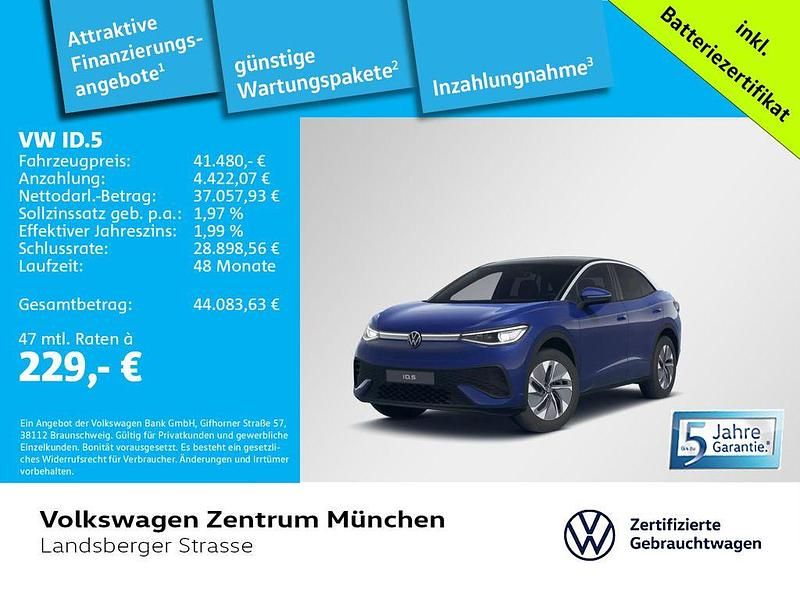 Blau Gebraucht 2025 VW ID.5 Pro SUV | 41.480 € - Bild 1/2