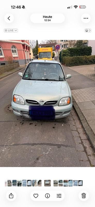 Silber Gebraucht 2002 Nissan Micra Kleinwagen | 555 € (Guter Preis) - Bild 1/4