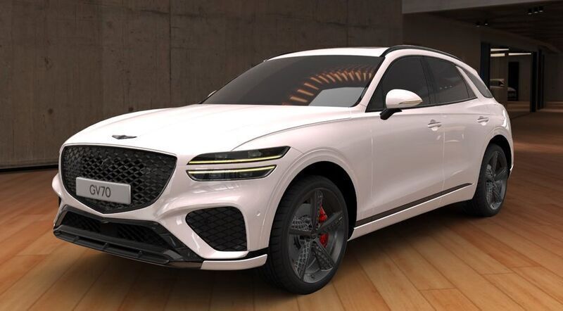 Weiß Gebraucht 2023 Genesis GV70 Sport SUV | 56.990 € - Bild 1/3